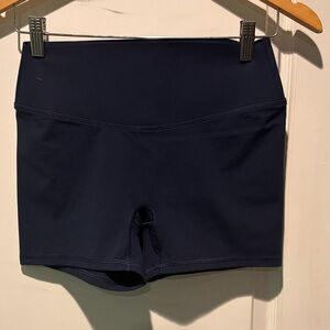 Fabletics Dark Navy High-Rise Bike Shorts